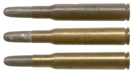 Lot 148 - Set of three Model 1903 Guard cartridges, “F A 10 05, F A 11 05, and F A 12 05.” HWS Vol. I Revised, page 105, Fig. 140C. Ex-Woodin collection. $85-105