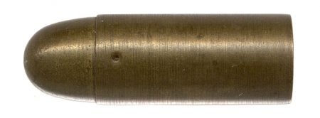 Lot 80 - .45 Francotte, case length: 26mm OAL: 35.5mm. Ex-Woodin collection. $400-500